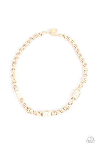 Paparazzi-Explorer Exclusive - White Necklace