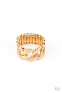 Paparazzi-Industrial Insider - Gold Ring