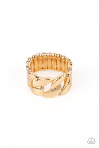 Paparazzi-Industrial Insider - Gold Ring