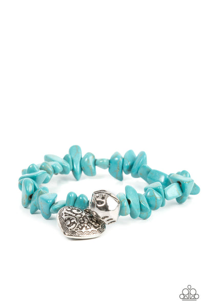 Love You To Pieces Blue Bracelet