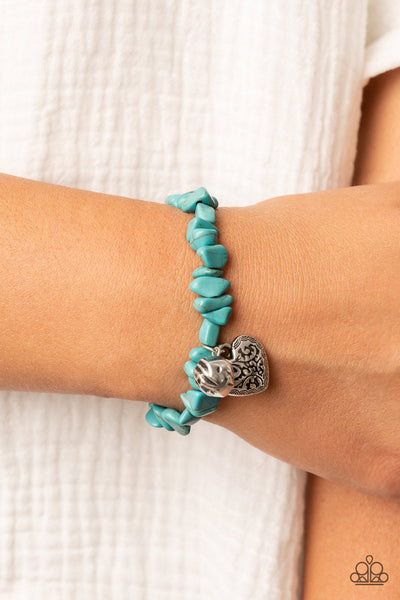 Love You To Pieces Blue Bracelet