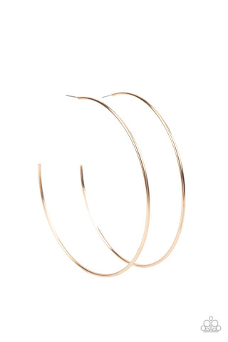 Paparazzi-Colossal Couture - Gold Earring