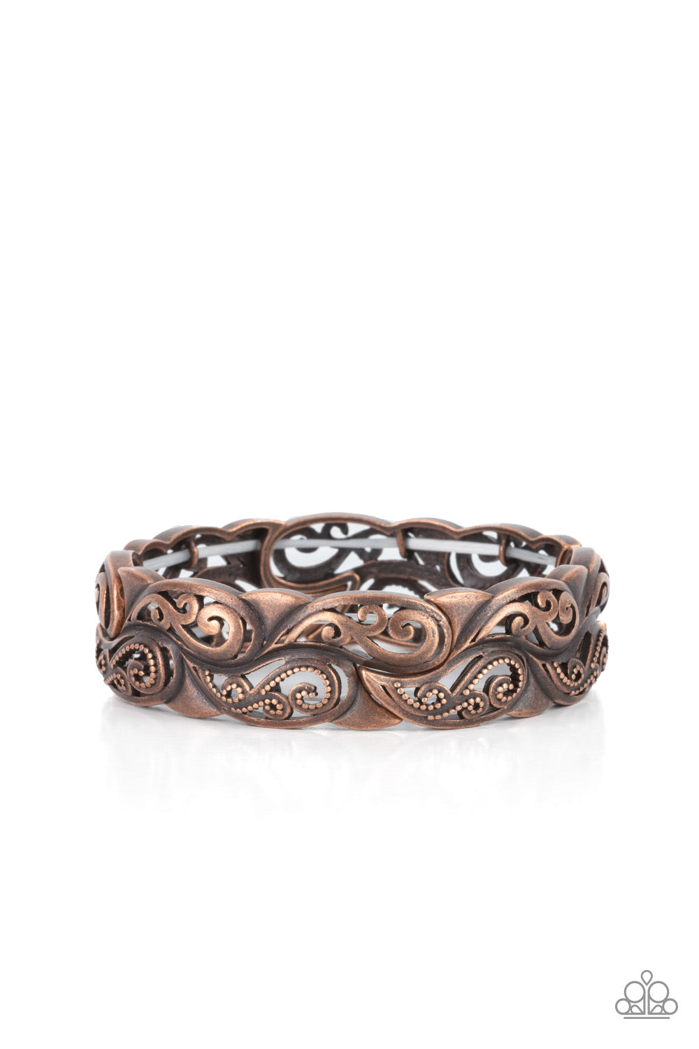 Paparazzi-Paisley Portico - Copper Bracelet
