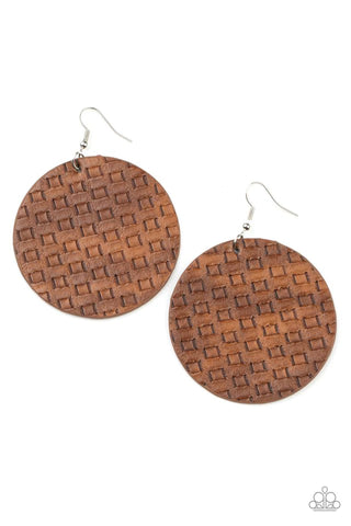 WEAVE Me Out Of It Brown Earring