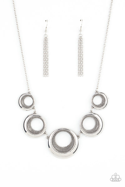 Paparazzi-Solar Cycle - Silver Necklace