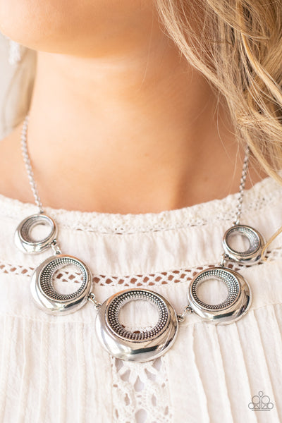 Paparazzi-Solar Cycle - Silver Necklace