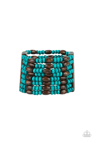 Paparazzi-Tropical Nirvana - Blue Bracelet