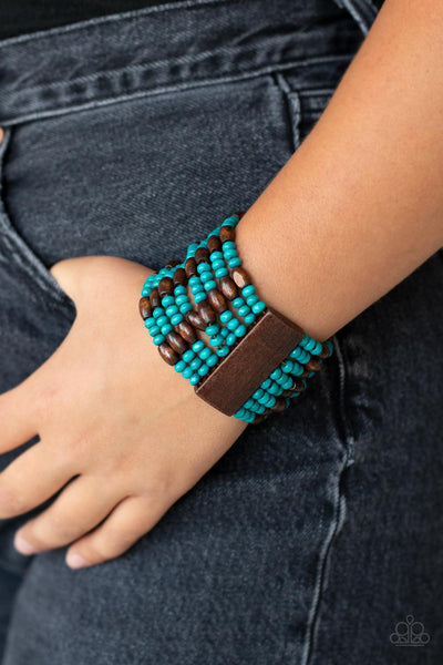 Paparazzi-Tropical Nirvana - Blue Bracelet