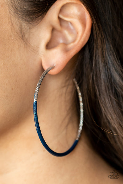 Paparazzi-DIP, DIP, Hooray! - Blue Earring