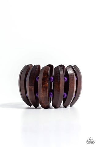 Paparazzi-Bora Bora Bauble - Purple Bracelet