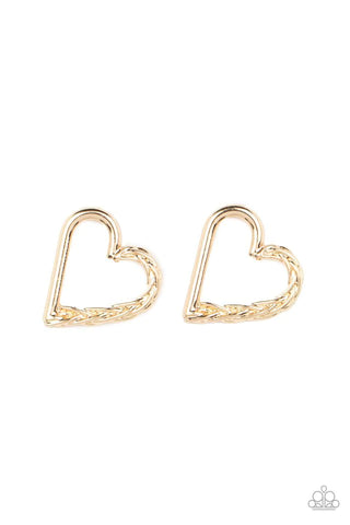 Cupid Who? Gold Post Earring
