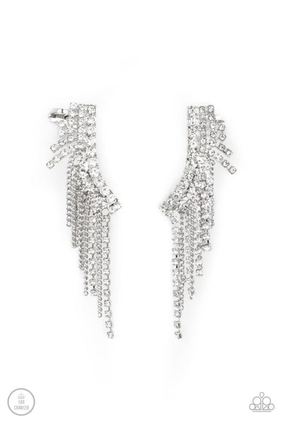 Paparazzi-Thunderstruck Sparkle - White Ear Crawlers