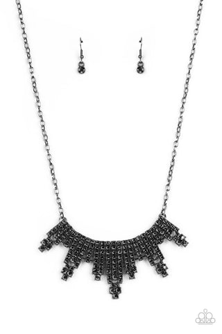 Paparazzi-Skyscraping Sparkle - Black Necklace
