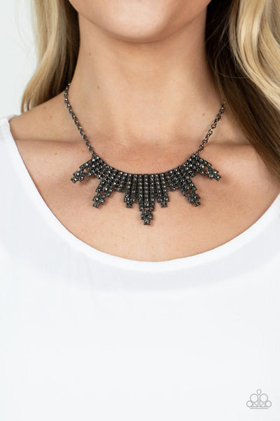 Paparazzi-Skyscraping Sparkle - Black Necklace