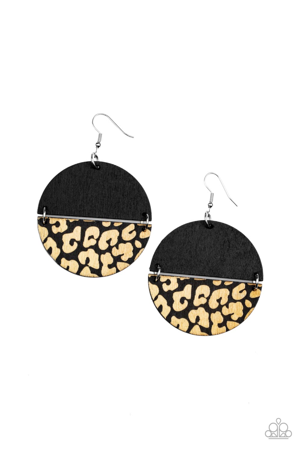 Paparazzi-Jungle Catwalk - Black Earring