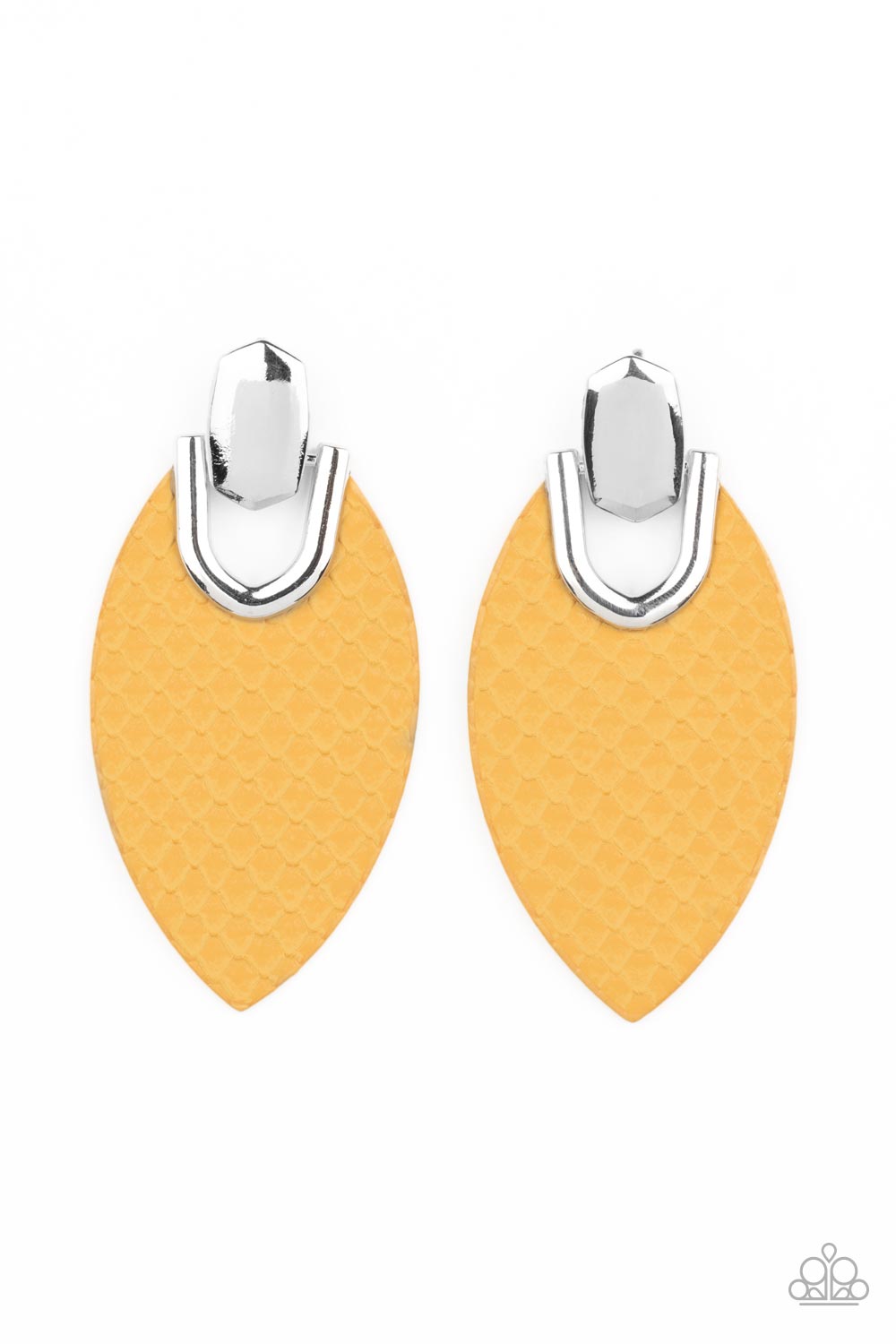 Paparazzi-Wildly Workable - Yellow Earring