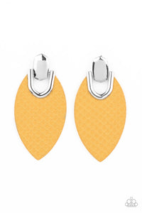 Paparazzi-Wildly Workable - Yellow Earring