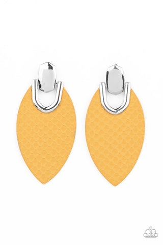 Paparazzi-Wildly Workable - Yellow Earring