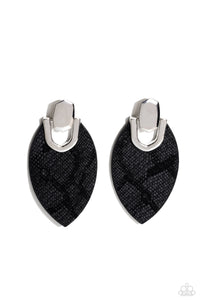 Paparazzi-Wildly Workable - Black Earring