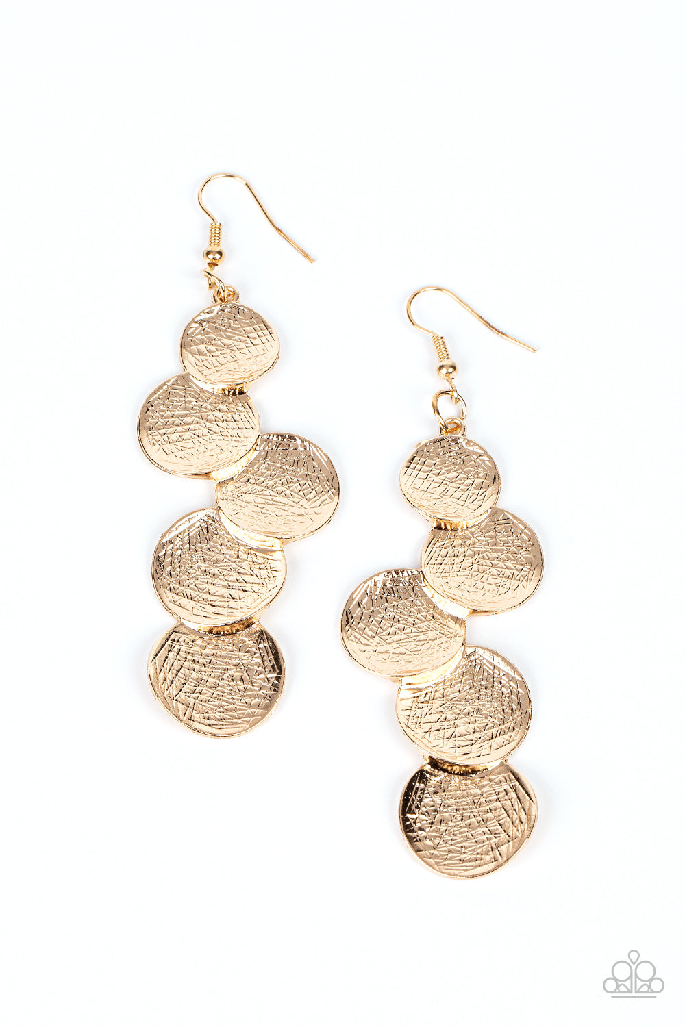 Paparazzi-Token Gesture - Gold Earring