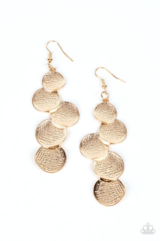 Paparazzi-Token Gesture - Gold Earring
