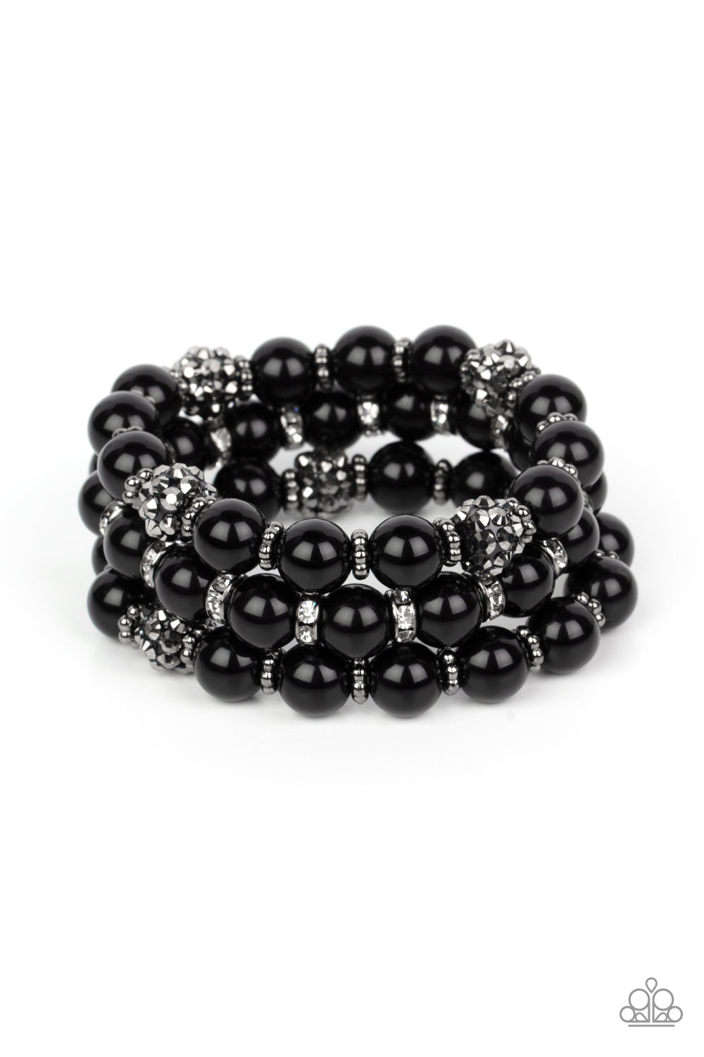 Paparazzi-Poshly Packing - Black Bracelet