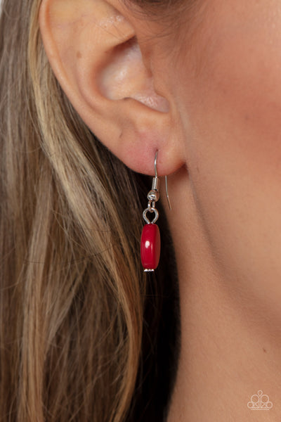 Paparazzi-Vivacious Vanity - Red Necklace