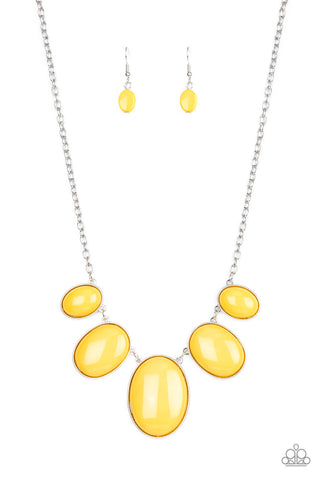 Paparazzi- Vanity - Yellow Necklace