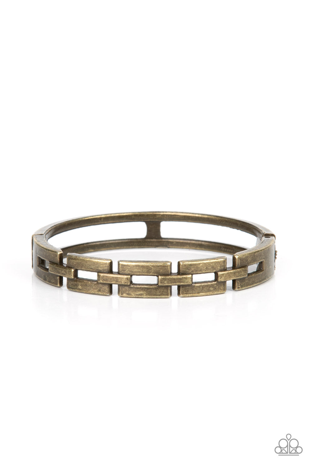 Paparazzi-Closed Circuit Strategy - Brass Bracelet
