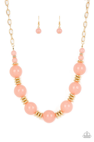 Paparazzi-Race to the POP - Pink Necklace