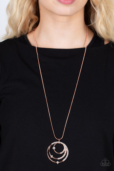 Paparazzi-Ecliptic Elegance - Copper Necklace