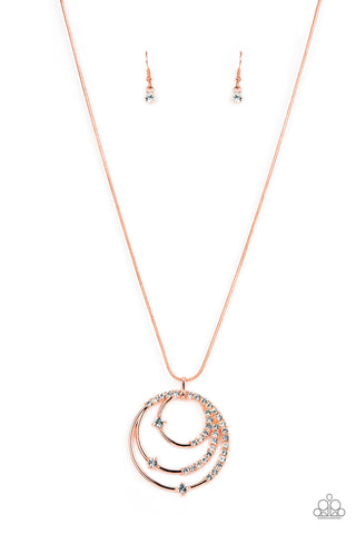 Paparazzi-Ecliptic Elegance - Copper Necklace