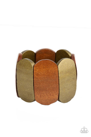 Paparazzi-Natural Nirvana - Brass Bracelet