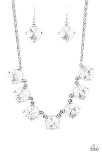 Paparazzi-The SHOWCASE Must Go On - White Necklace