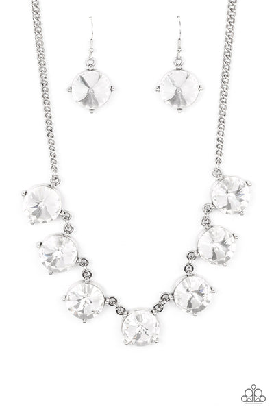 Paparazzi-The SHOWCASE Must Go On - White Necklace