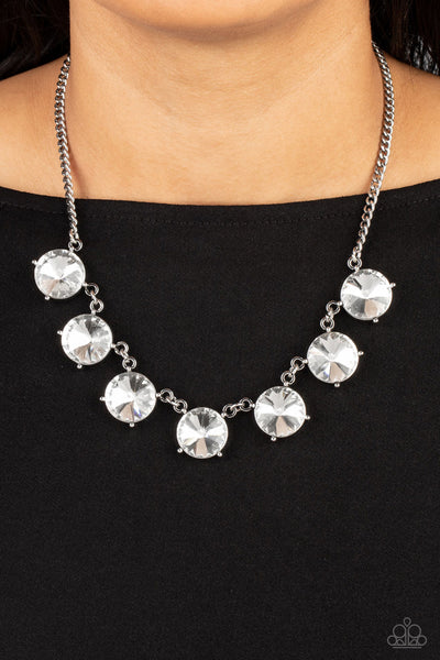 Paparazzi-The SHOWCASE Must Go On - White Necklace