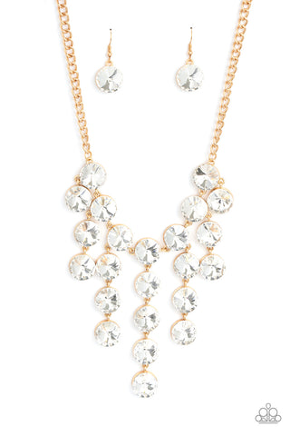 Paparazzi-Spotlight Stunner - Gold Necklace