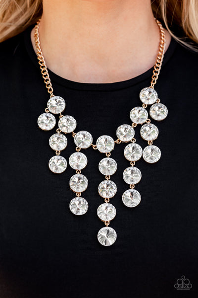Paparazzi-Spotlight Stunner - Gold Necklace
