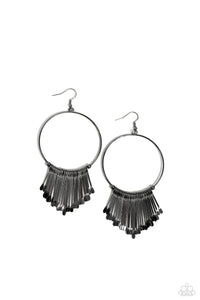 Paparazzi-The Little Dipper - Black Earring