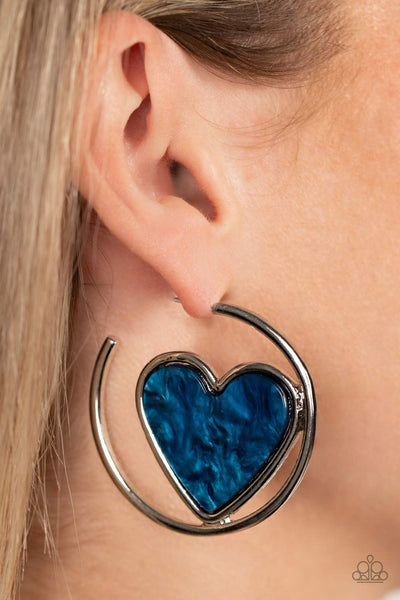 Paparazzi-Smitten with You - Blue Earring