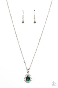 Paparazzi-A Guiding SOCIALITE - Green Necklace