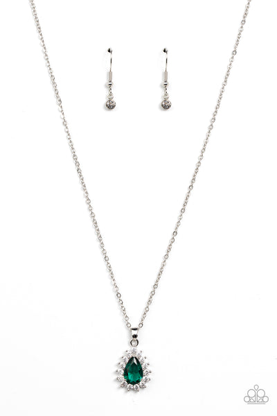 Paparazzi-A Guiding SOCIALITE - Green Necklace