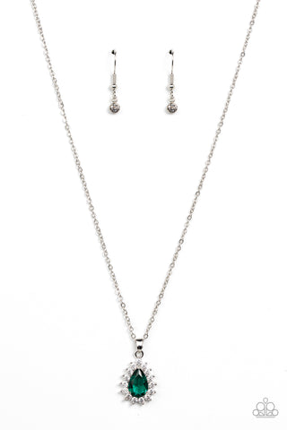 Paparazzi-A Guiding SOCIALITE - Green Necklace