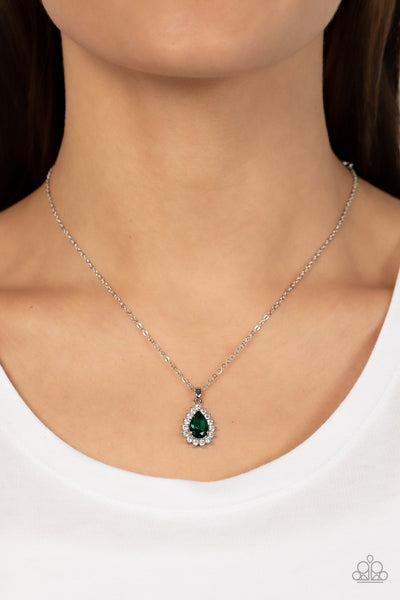 Paparazzi-A Guiding SOCIALITE - Green Necklace