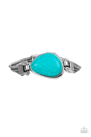 Paparazzi-Badlands Bounty - Blue Bracelet