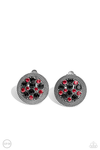 Paparazzi-Stellar Status - Multi Clip-On Earrings