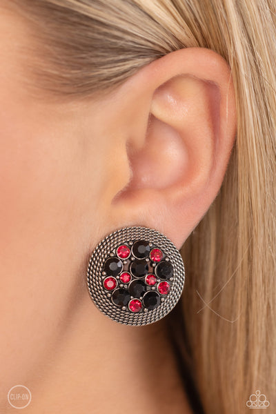 Paparazzi-Stellar Status - Multi Clip-On Earrings