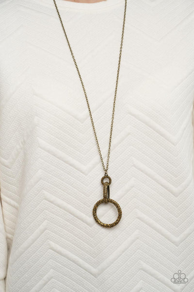 Paparazzi-Radiant Ringleader - Brass Necklace
