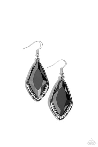 Paparazzi-Deco Dazzle - Silver Earring