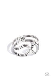 Paparazzi-Shockwave Attitude - Silver Bracelet